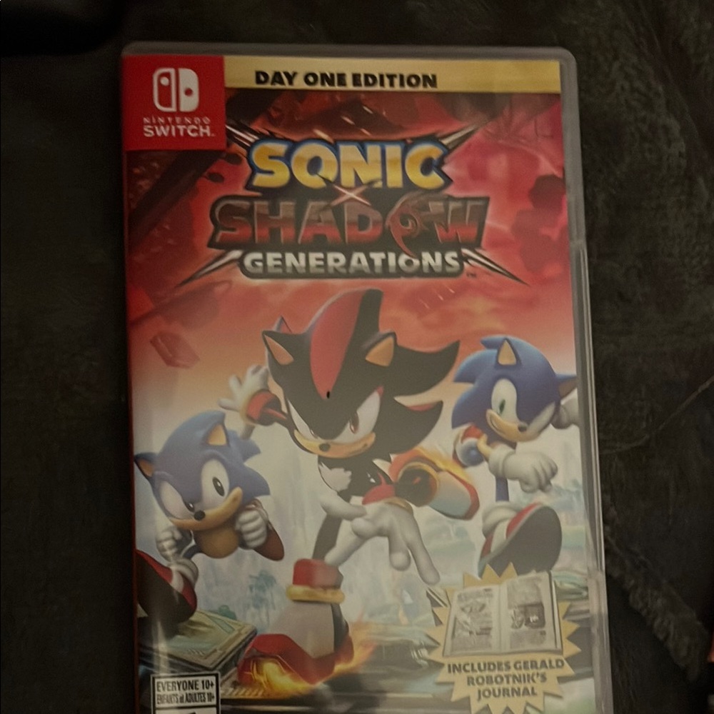 Nintendo Sonic Shadow Generations Day One Edition - Red and Black